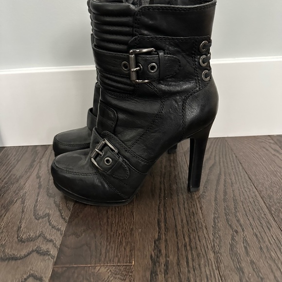 Nine West leather boots size 7.5 - Picture 2 of 5